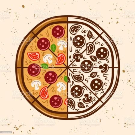 Pizza Meio a Meio 2 Sabores